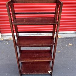Fold-Up Solid Wood Shelf