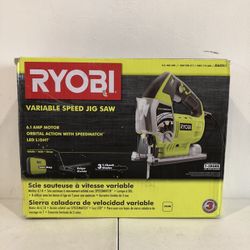 RYOBI 6.1 Amp Corded Variable Speed Orbital Jig Saw with SPEEDMATCH Technology