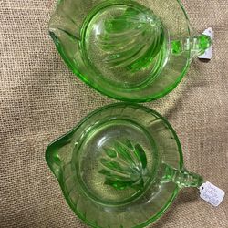 vintage green sunkist citrus juicers 