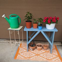 Rustic Wood Vintage Plant Stand Potting Stand