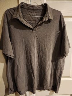 Mens gray polo shirt