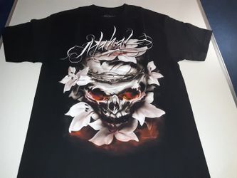 Vintage Sullen Tee - Pink Tattoo Skull