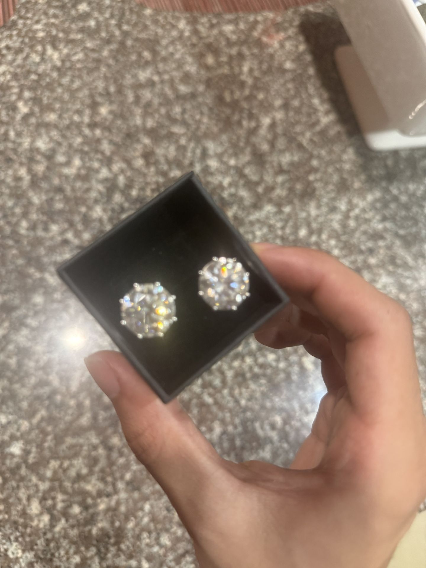 Diamond Test Approved 12 Carat 15MM Moissanite Earrings
