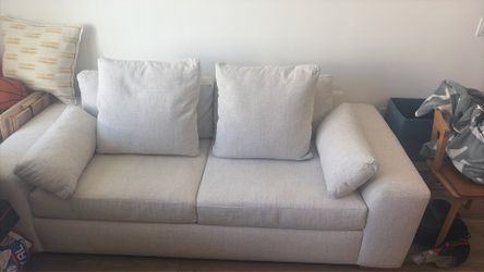 FREE cream/beige sofa in good condition. Bought less than 2 years ago.