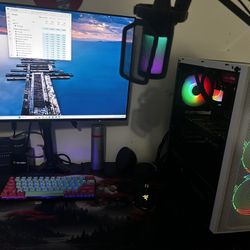 Gaming Pc And Monitor Full Setup 