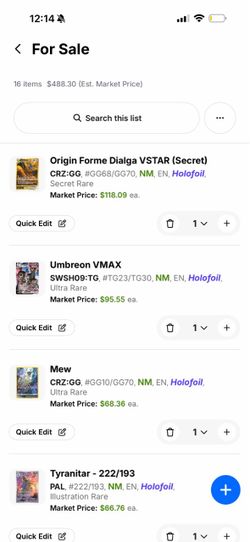 Pokémon Card Lot 82%