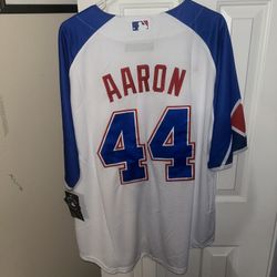 Nike Atlanta Braves Hank Aaron white jersey size xl