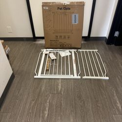 $30 #3795 (30” Tall X 29-45” Wide) Decorative Safety Gate For Baby Toddler Or Dog