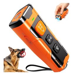 Dog Bark Deterrent Devices, Ultrasonic Anti Barking Device for Dogs, Stopping Own or Neighbor's Dog Barking,Portable Dog Training Device, Safe & Effec