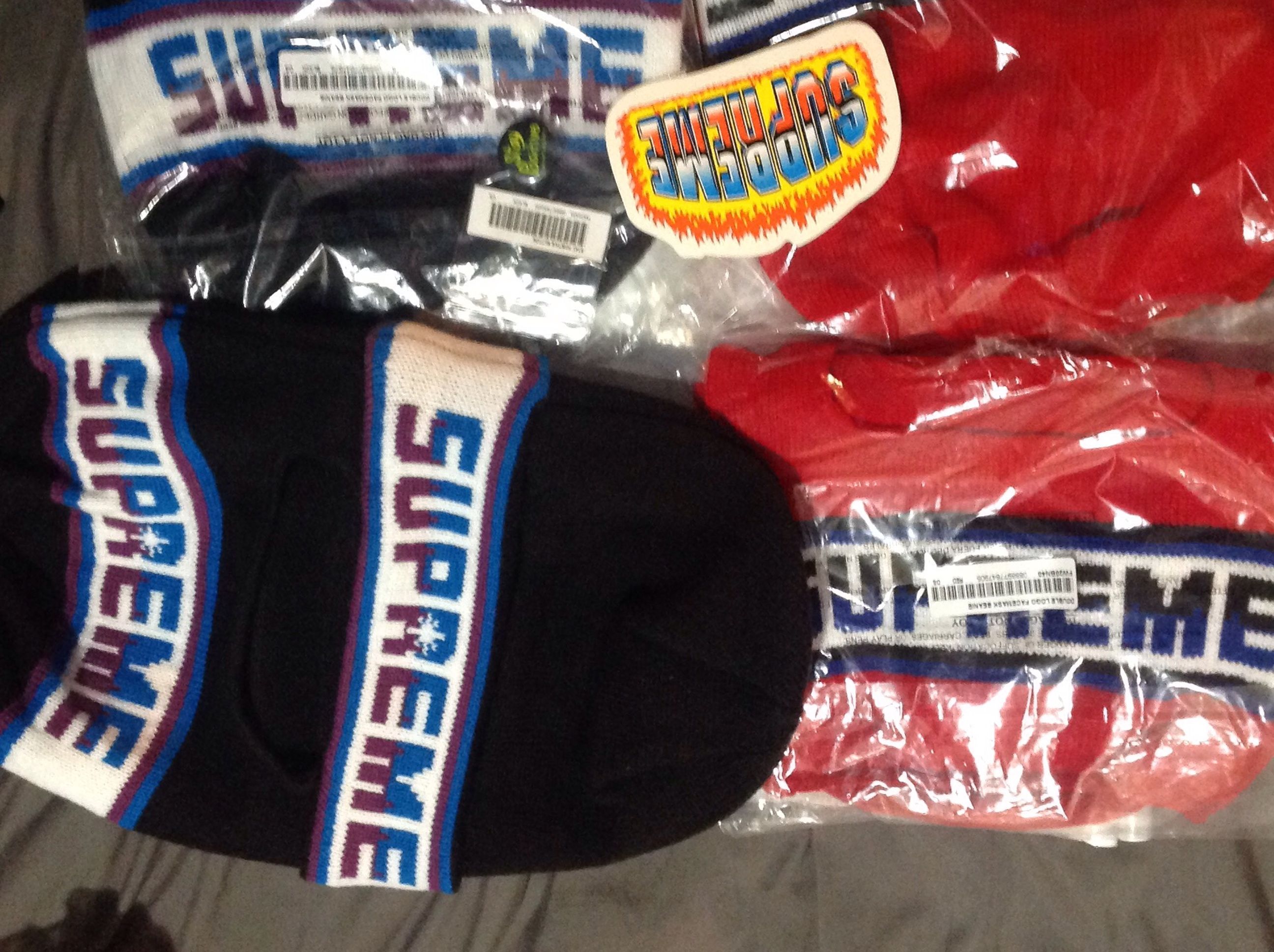 Supreme Fw20 Double Logo Facemask Beanie