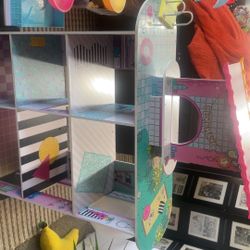 LOL Wooden Doll House With Some Accessories 