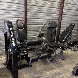 Leg extension  and leg curl machine