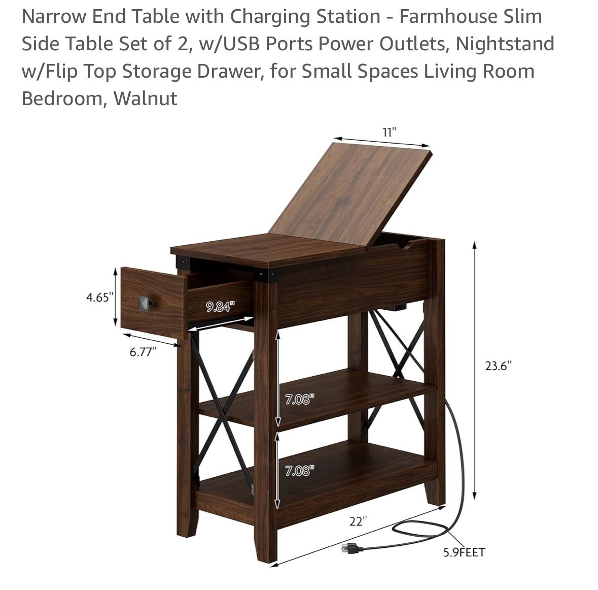 New A set of Matching End Tables Or Night Stands