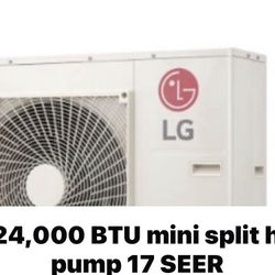 LG Mini split A/C Heat Pump Complete System Including Line Set