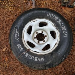 Two GM Bolt Pattern 6 Lug Rims W/Old Tires