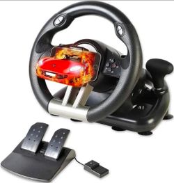 Serafim R1+ Racing Wheel Kit w/ Pedals & Phone Holder for PS4 PS3 Switch PC