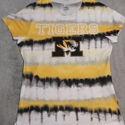 Women's Size Large Missouri Shirt Tigers Football Basketball Short