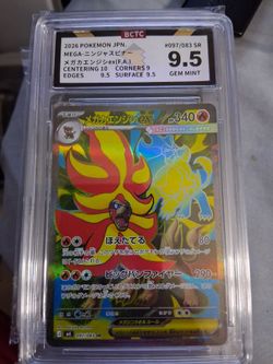 Pokemon Mega pyroar ex SR  graded 9.5