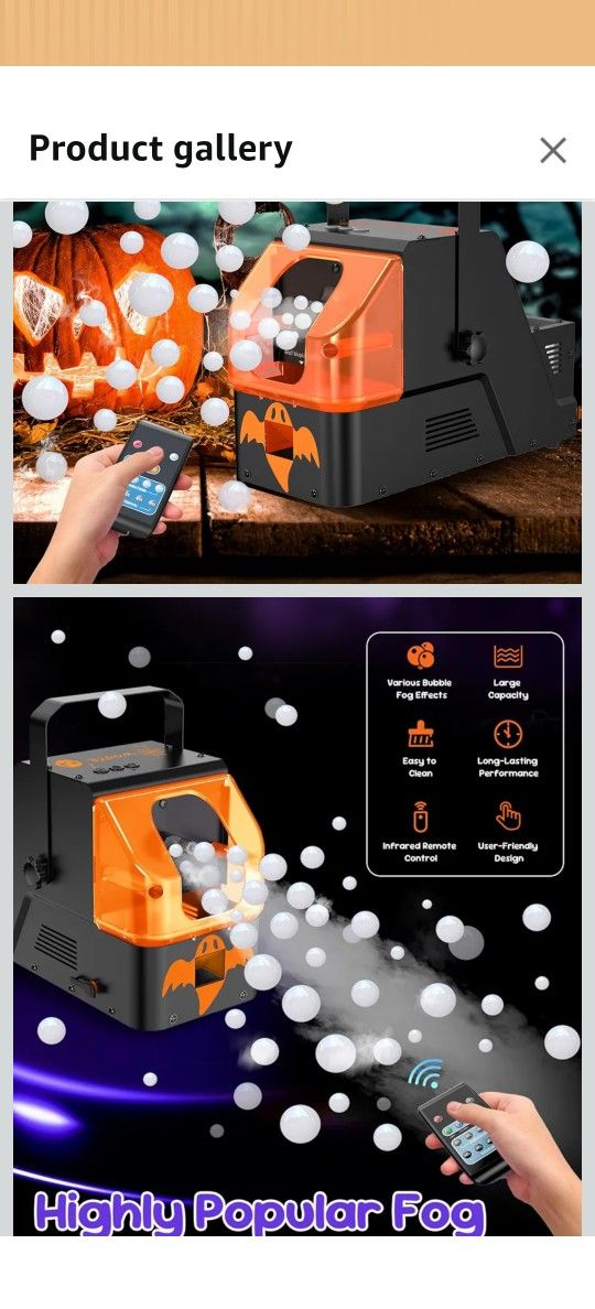 Fog And Bubble Machine