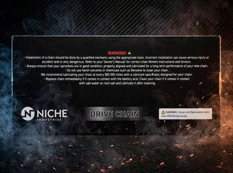 Niche Drive Chain - Brand New Sealed