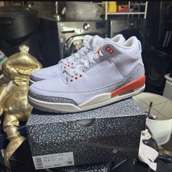 Jordan Retro 3 'Georgia Peach' Size 10 Men/ 11.5 Women Brand New