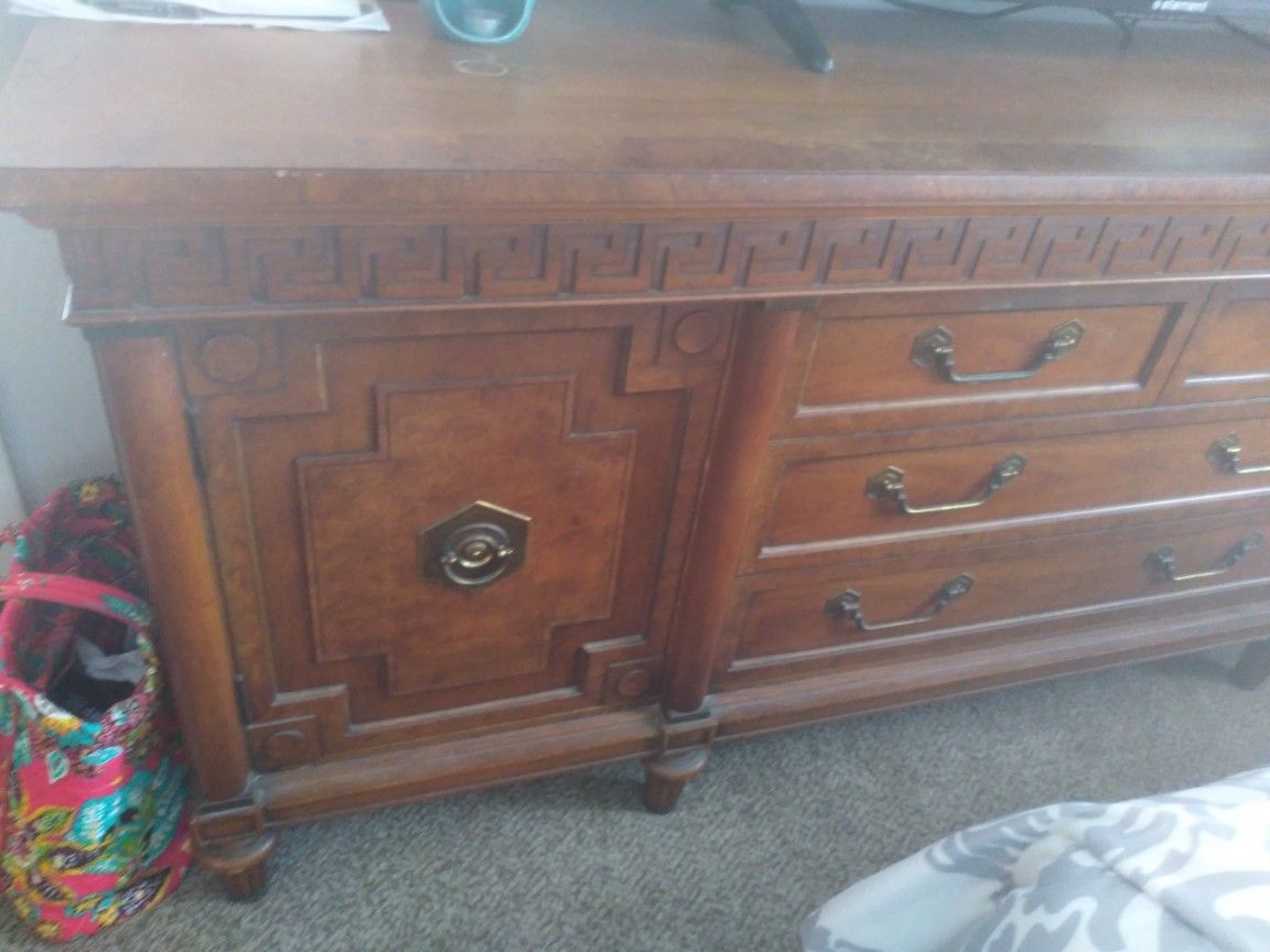Dresser, Armoire, Two End Tables. Set or Separate