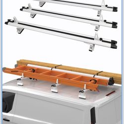 New Aluminum Van Roof Rack, for Ford Transit, Ram Promaster, Nissan NV, 63" Ladder Rack for Cargo Van