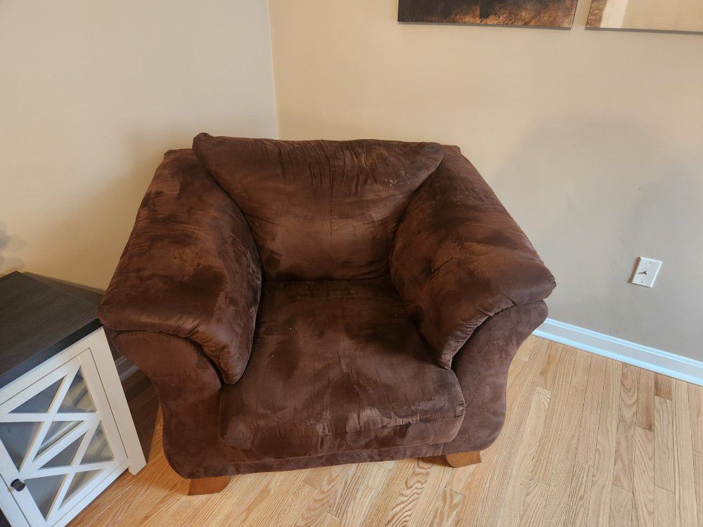 Couch And Oversized Chair