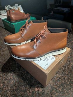 New  Cole Haan Zerogrand Chukka Boot British Tan Brown, Men’s Sz 11, C35593