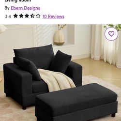 Chaise Lounge Chair W/ottoman