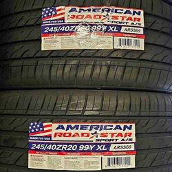 245/40/20 Tires Set 