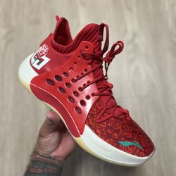 Li-Ning Sonic 7 v2 Basketball Shoes Rose City Size 11 Red CJ McCollum PE’s Rare