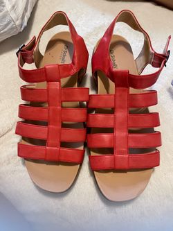Dr Scholls New red sandals size 11