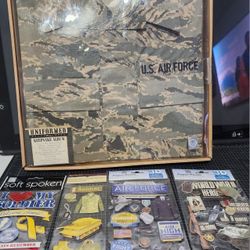 Air Force Uniformed Scrapbook  Album + Stickers BNWOT 