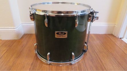 Pearl Session Series 16” (Green Lacquer) Finish Floor Tom.