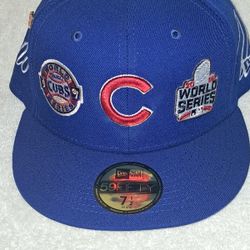 Chicago Cubs New Era MLB 3x Champs Fitted Hat 7 1/2