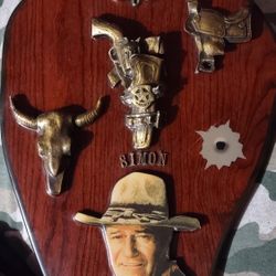 John Wayne Custom Made Clock 
