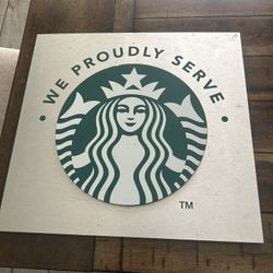 Starbucks Metal Sign 