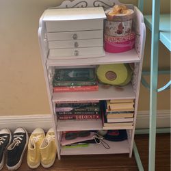 white small shelf