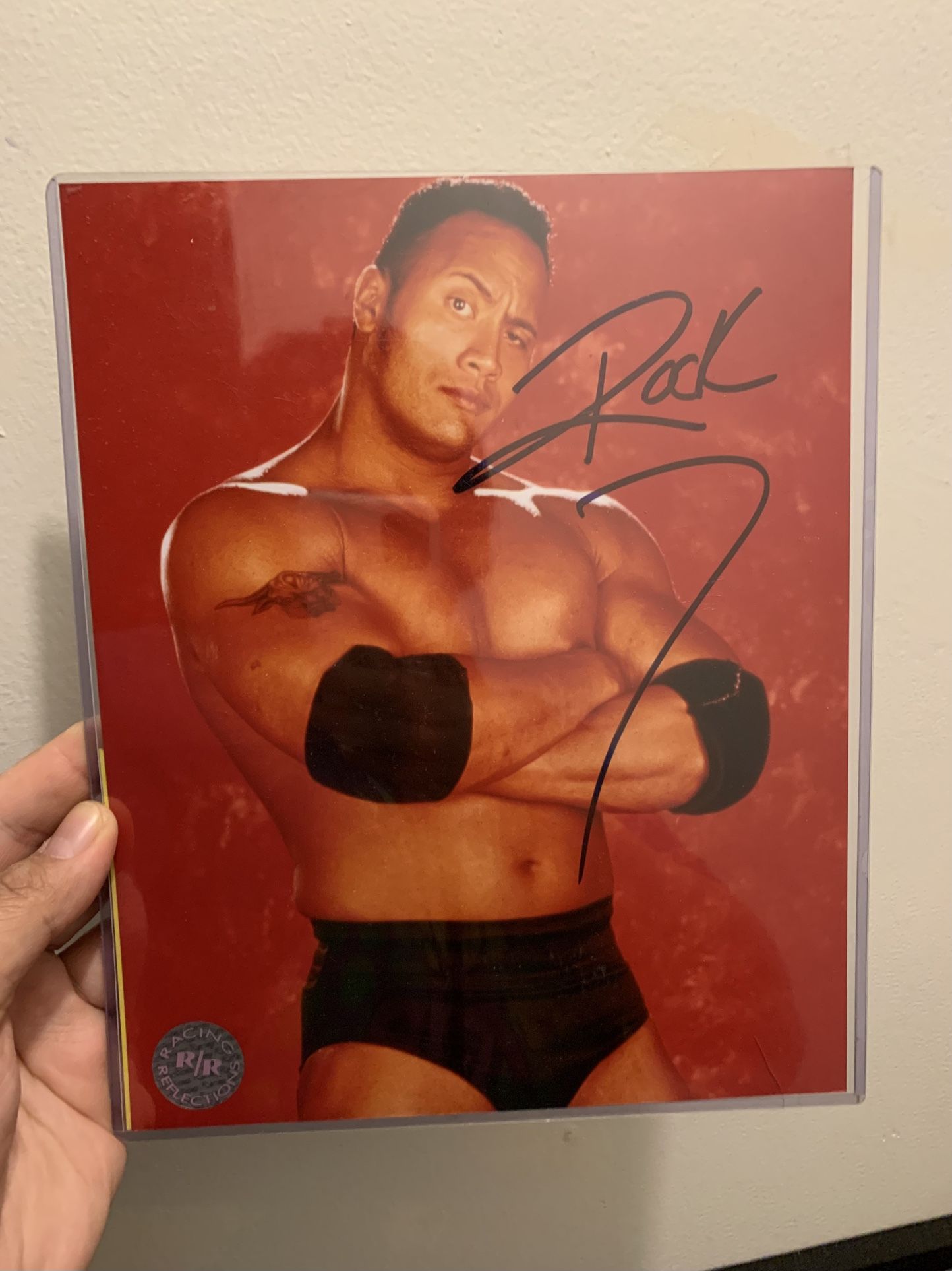 Dwayne “The Rock” Johnson Signed Autographed 1998 8x10 Photo w/Certificate of Authenticity  WWF/WWE