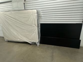 IKEA MALM Queen Bed Frame and Mattress