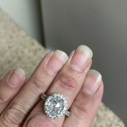 QVC Diamonique Collection Ring (pick up only)