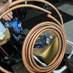 New Copper tubing for air conditioning or water.