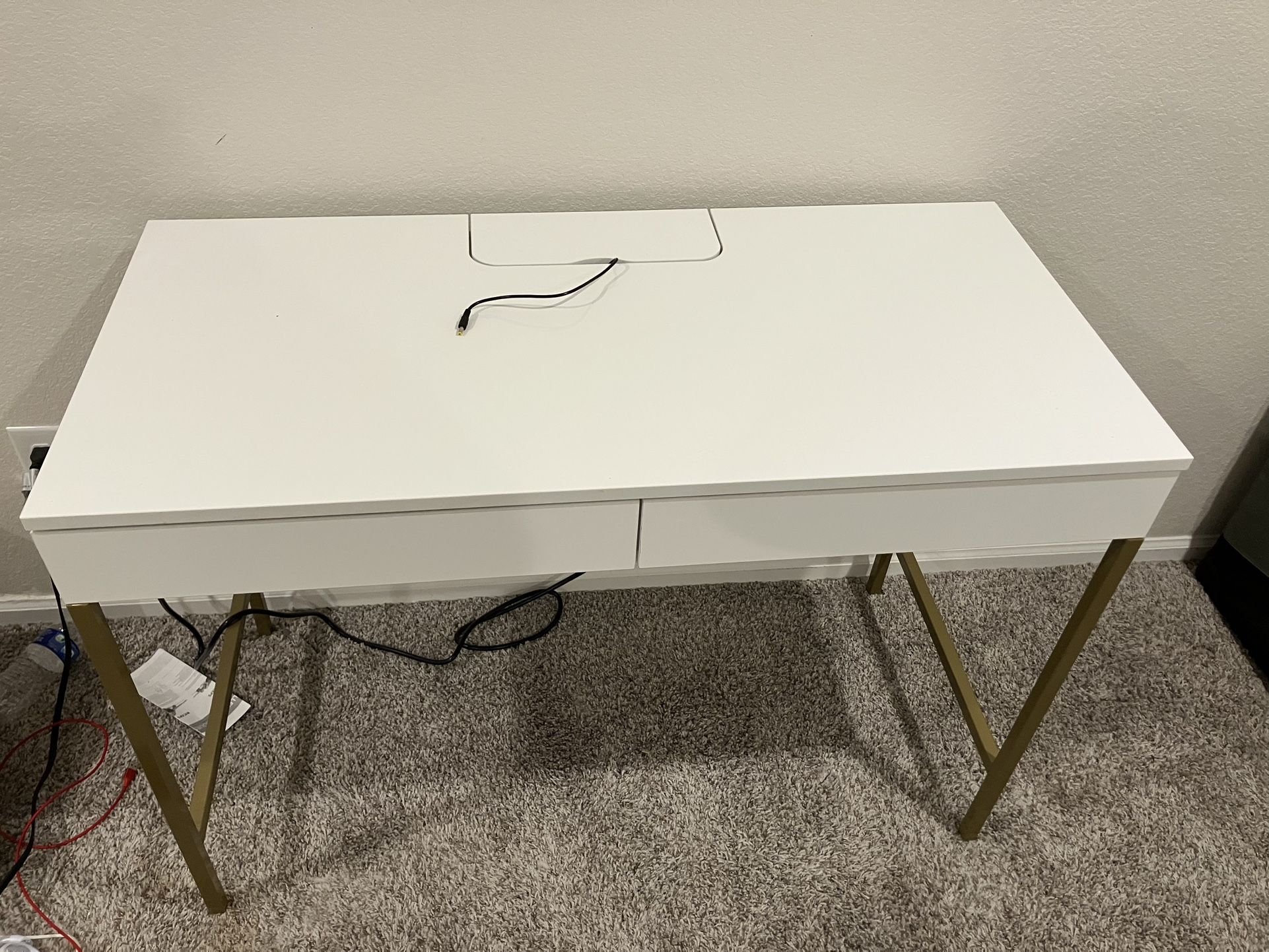 White Target Desk