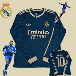 Kylian Mbappe Real Madrid 25/26 LongSleeve Jersey