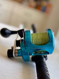 Okuma Custom Blue 12-II Lever Drag (2-Speed Reel - Right Retrieve)