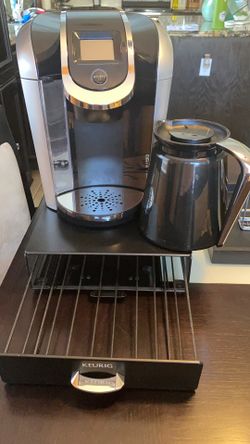 **LIKE NEW**Keurig 2.0 K2.0 400 K-Cup Coffee Machine Brewing System Coffee Maker PLUS cup storage drawer.