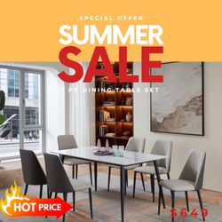 7PC DINING  TABLE SET