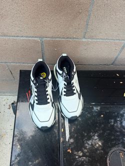 White and Black Chunky Sneakers