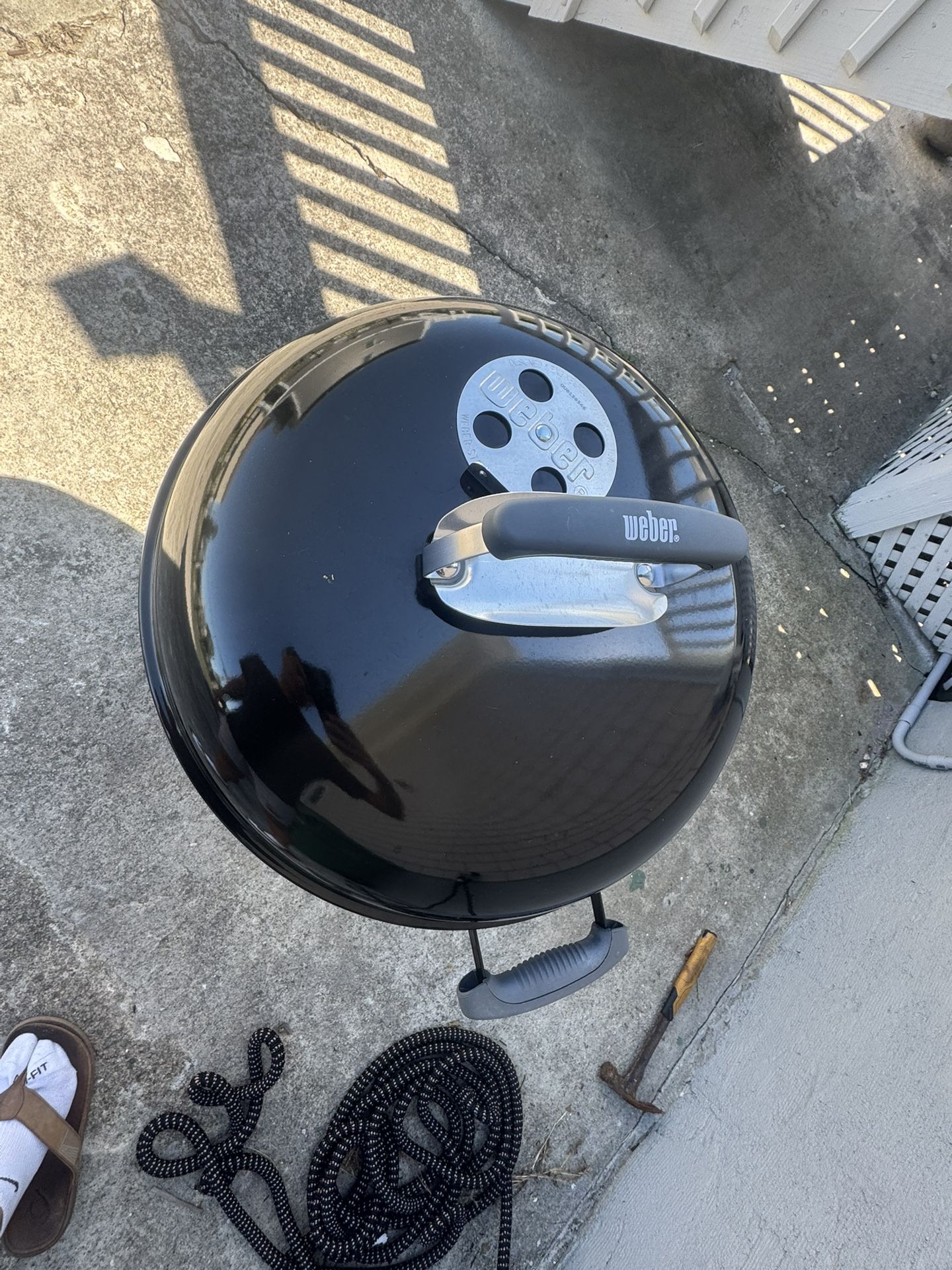 Original Kettle 18 in. Charcoal Grill in Black with Steel Cooking Grate
